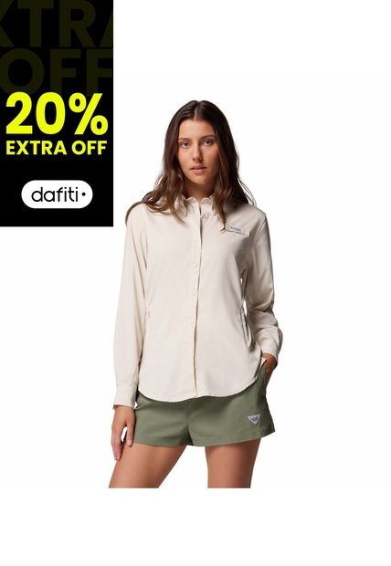 Camisa Mujer Columbia TAMIAMI II LS SHIRT Beige Columbia