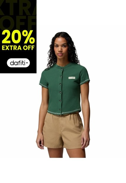 Camiseta Mujer Columbia ACKER ROCK KNIT SHOR Verde Columbia
