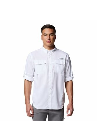Camisa Hombre Columbia BLOOD AND GUTS V LS Blanco Columbia Columbia
