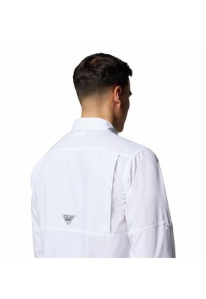 Camisa Hombre Columbia BLOOD AND GUTS V LS Blanco Columbia