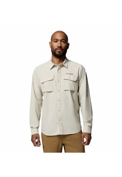 Camisa Hombre Columbia SILVER RIDGE ELIT LS Beige Columbia