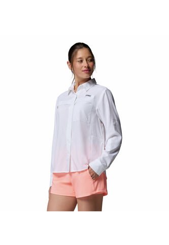 Camisa Mujer Columbia PFG CASTBACK WOVE LS Blanco2 Columbia Columbia