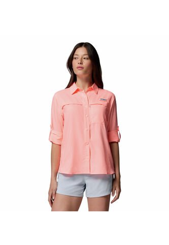 Camisa Mujer Columbia PFG CASTBACK WOVE LS Rosa Columbia Columbia