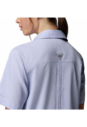 Camisa Mujer Columbia PFG CASTBACK WOVE SL Morado Columbia