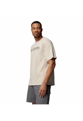Camiseta Hombre Columbia CSC HEAVYWEIGHT LOGO Beige Columbia
