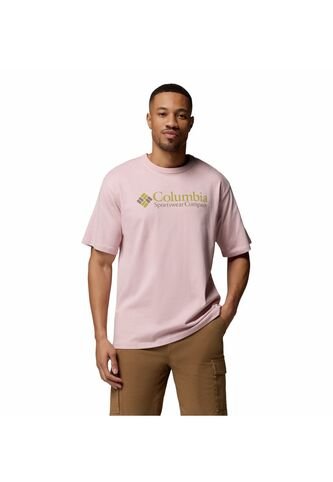 Camiseta Hombre Columbia CSC HEAVYWEIGHT LOGO Rosa Columbia Columbia