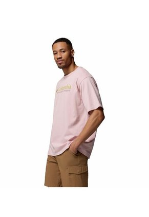 Camiseta Hombre Columbia CSC HEAVYWEIGHT LOGO Rosa Columbia
