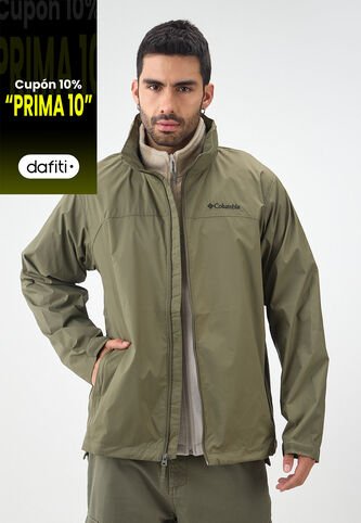 Chaqueta Verde Oliva Columbia Glennaker Lake II Rain Columbia