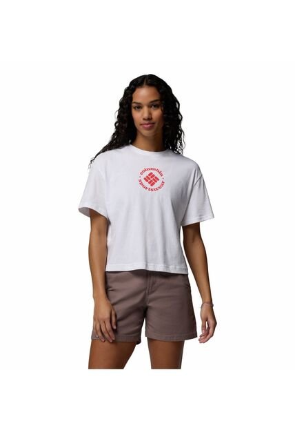 Camiseta Mujer Columbia ROLLING BEND GRAPHIC Blanco Columbia