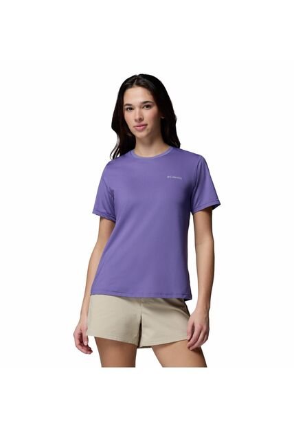 Camiseta Mujer Columbia WILD SPRINGS SS Morado Columbia
