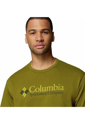 Camiseta Hombre Columbia CSC HEAVYWEIGHT LOGO Verde Columbia