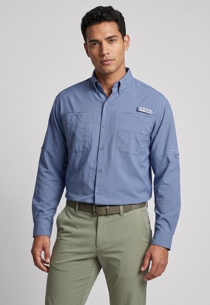 Camisa para Pesca Columbia Tamiami II Azul