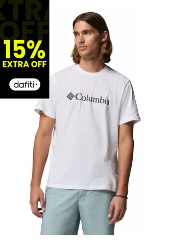 Camiseta Hombre Columbia Csc Basic Logo Tee Blanco Columbia Columbia