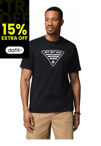 Camiseta Hombre Columbia Pfg Shield Ss Negro Columbia Columbia