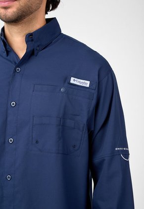 Camisa Azul Navy Columbia Tamiami