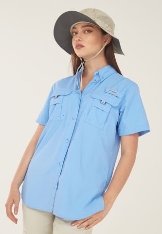 Columbia - Camisa Azul Columbia Bahama SS