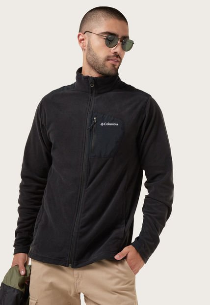 Buzo Negro Columbia Klamath Range Full Zip