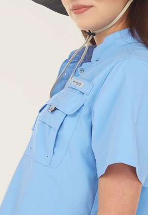 Camisa Azul Columbia Bahama SS