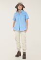 Camisa Azul Columbia Bahama SS de Columbia