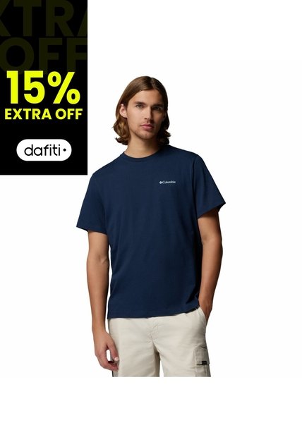 Camiseta Hombre Columbia CSC LOGO BACK TEE Azul Columbia