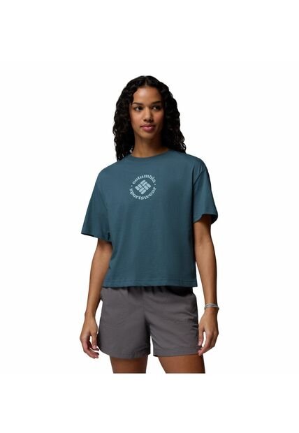 Camiseta Mujer Columbia ROLLING BEND GRAPHIC Azul Columbia