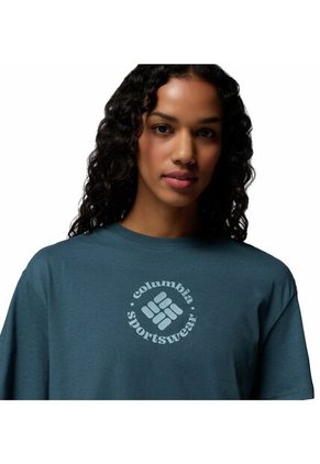 Camiseta Mujer Columbia ROLLING BEND GRAPHIC Azul Columbia