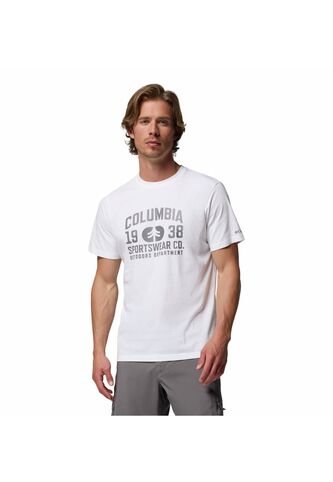 Camiseta Hombre Columbia CSC SEASONAL LOGO TE Blanco Columbia Columbia