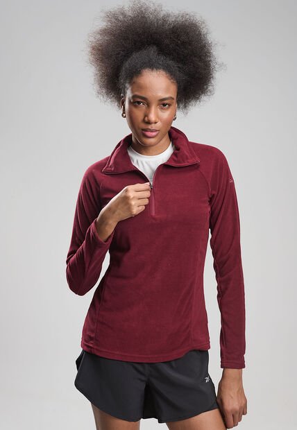 Buzo Columbia Glacial IV  1/2 Zip  Borgoña
