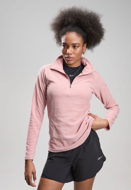 Buzo Columbia Glacial IV  1/2 Zip  Rosa