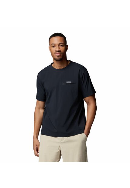 Camiseta Hombre Columbia CHILL CREEK WOVEN T Negro Columbia