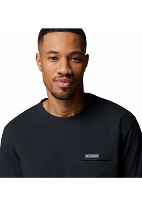 Camiseta Hombre Columbia CHILL CREEK WOVEN T Negro Columbia