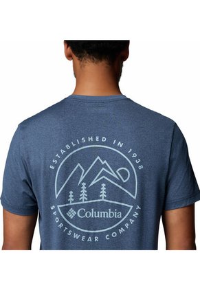 Camiseta Hombre Columbia PARSONS POINT S BACK Azul Columbia