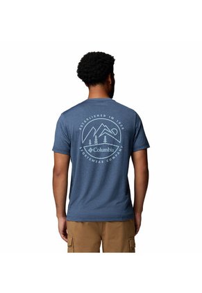 Camiseta Hombre Columbia PARSONS POINT S BACK Azul Columbia
