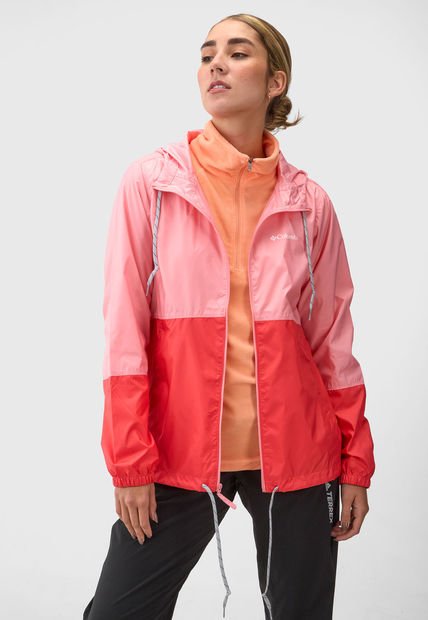 Chaqueta Cortavientos Rosa-Coral Columbia Flash Forward