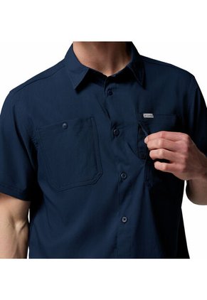 Camisa Hombre Columbia SILVER RIDGE II SS Azul Columbia