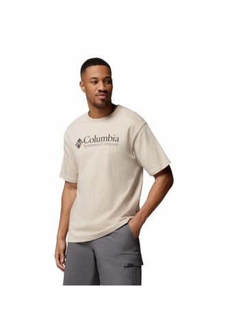 Camiseta Hombre Columbia CSC HEAVYWEIGHT LOGO Beige Columbia Columbia