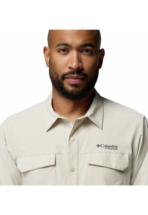 Camisa Hombre Columbia SILVER RIDGE ELIT LS Beige Columbia