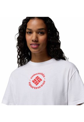 Camiseta Mujer Columbia ROLLING BEND GRAPHIC Blanco Columbia
