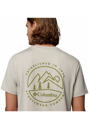 Camiseta Hombre Columbia PARSONS POINT S BACK Beige Columbia
