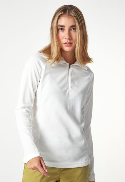 Chaqueta Marfil Columbia Glacial IV 1/2 Zip