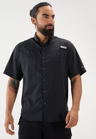 Camisa Negro Columbia Tamiami Ii Ss Columbia
