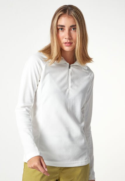 Chaqueta Marfil Columbia Glacial IV 1/2 Zip