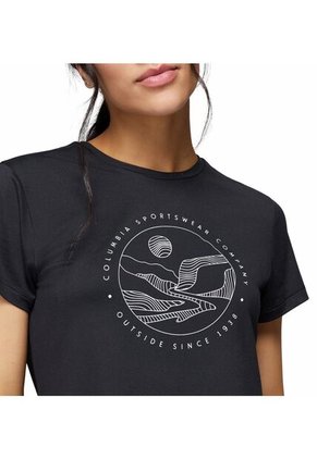 Camiseta Mujer Columbia SLOAN RIDGE GRAPHIC Negro Columbia