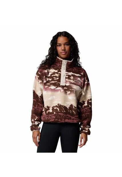 Buzo Mujer Columbia HELVETIA SNAP FLEECE Tabaco Columbia
