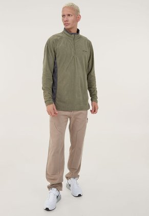 Buzo Verde Oliva-Gris Columbia Klamath Range II Half Zip