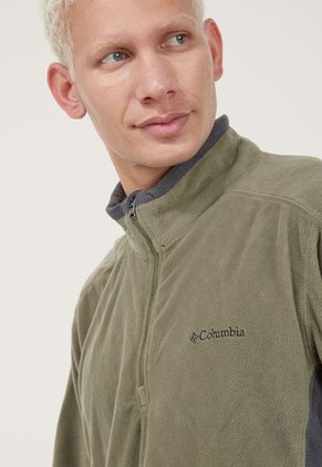 Buzo Verde Oliva-Gris Columbia Klamath Range II Half Zip
