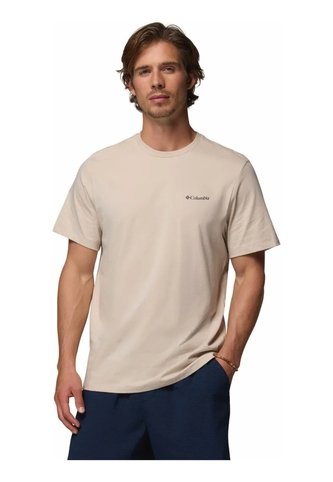 Camiseta Hombre Columbia CSC LOGO BACK TEE Beige Columbia Columbia