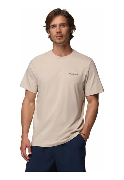 Camiseta Hombre Columbia CSC LOGO BACK TEE Beige Columbia