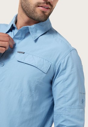 Camisa Celeste Columbia Silver Ridge 2.0