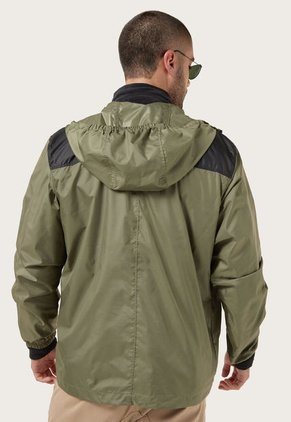 Chaqueta Rompevientos Verde Oliva-Negro Columbia Flashback